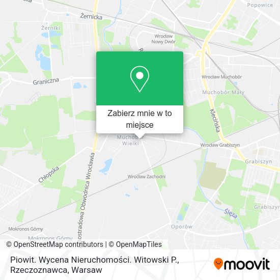 Mapa Piowit. Wycena Nieruchomości. Witowski P., Rzeczoznawca