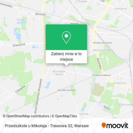 Mapa Przedszkole u Mikołaja - Trawowa 32