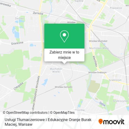 Mapa Usługi Tłumaczeniowe i Edukacyjne Oranje Burak Maciej