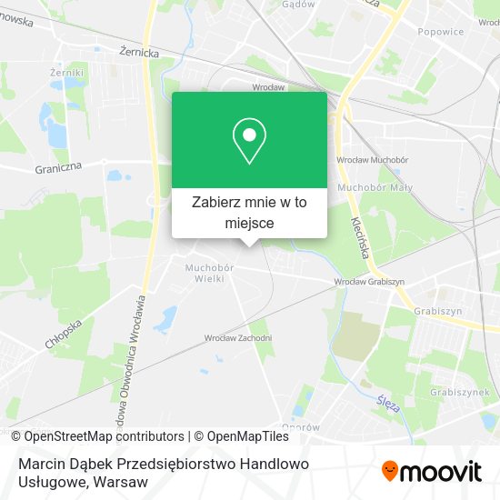 Mapa Marcin Dąbek Przedsiębiorstwo Handlowo Usługowe