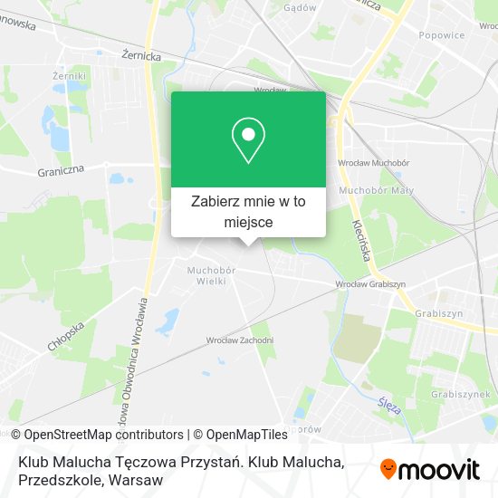 Mapa Klub Malucha Tęczowa Przystań. Klub Malucha, Przedszkole