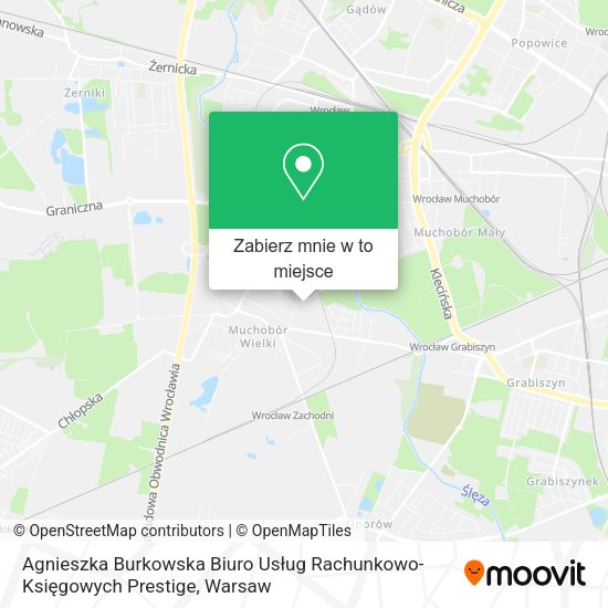 Mapa Agnieszka Burkowska Biuro Usług Rachunkowo-Księgowych Prestige