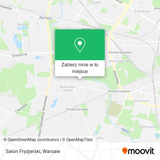 Mapa Salon Fryzjerski