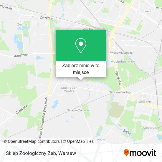 Mapa Sklep Zoologiczny Zeb