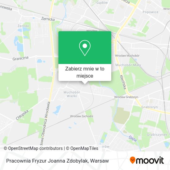 Mapa Pracownia Fryzur Joanna Zdobylak