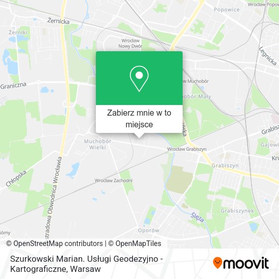 Mapa Szurkowski Marian. Usługi Geodezyjno - Kartograficzne