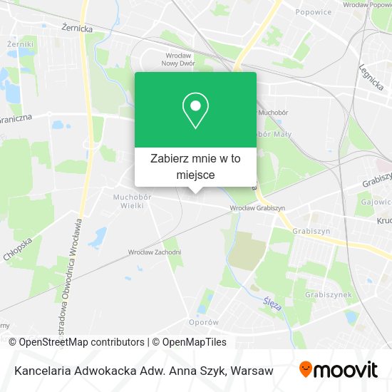 Mapa Kancelaria Adwokacka Adw. Anna Szyk