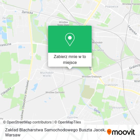 Mapa Zakład Blacharstwa Samochodowego Buszta Jacek