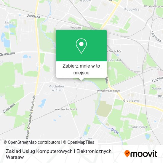 Mapa Zaklad Uslug Komputerowych i Elektronicznych