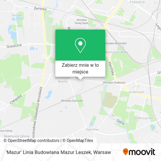 Mapa 'Mazur' Linia Budowlana Mazur Leszek