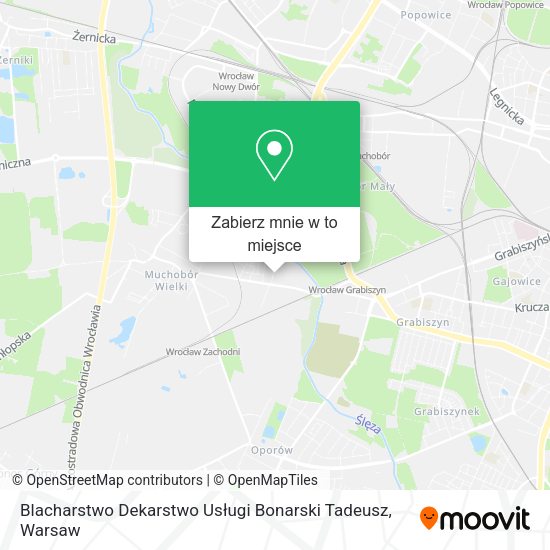 Mapa Blacharstwo Dekarstwo Usługi Bonarski Tadeusz