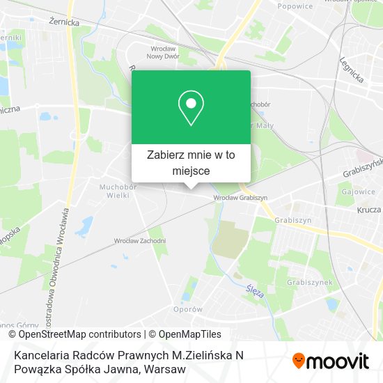 Mapa Kancelaria Radców Prawnych M.Zielińska N Powązka Spółka Jawna