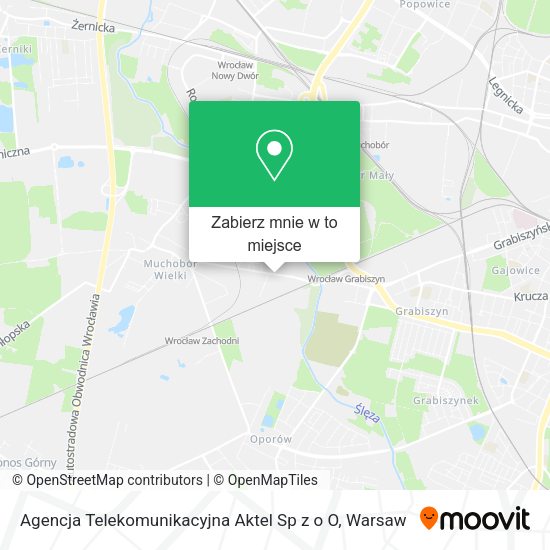 Mapa Agencja Telekomunikacyjna Aktel Sp z o O