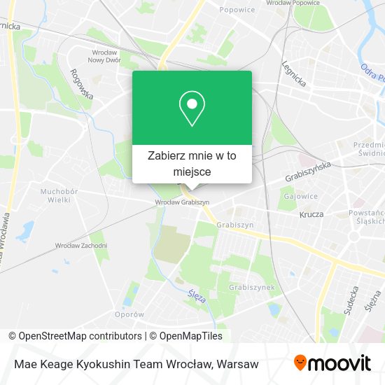 Mapa Mae Keage Kyokushin Team Wrocław