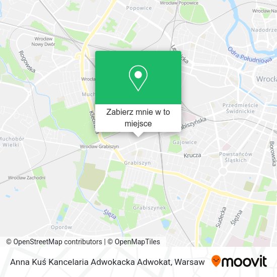 Mapa Anna Kuś Kancelaria Adwokacka Adwokat