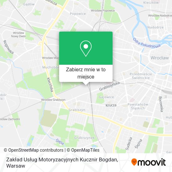 Mapa Zakład Usług Motoryzacyjnych Kucznir Bogdan