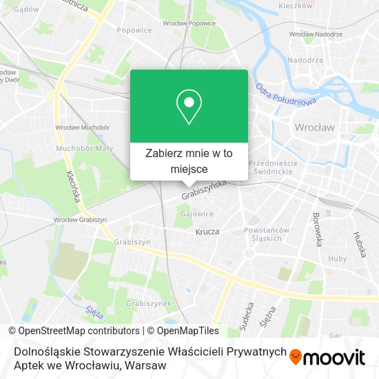 Mapa Dolnośląskie Stowarzyszenie Właścicieli Prywatnych Aptek we Wrocławiu