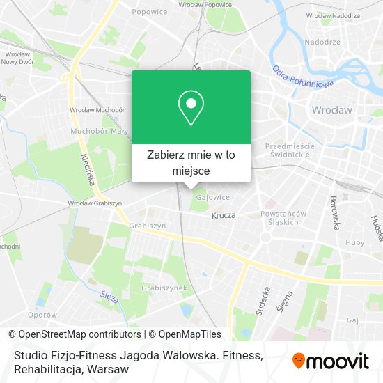 Mapa Studio Fizjo-Fitness Jagoda Walowska. Fitness, Rehabilitacja