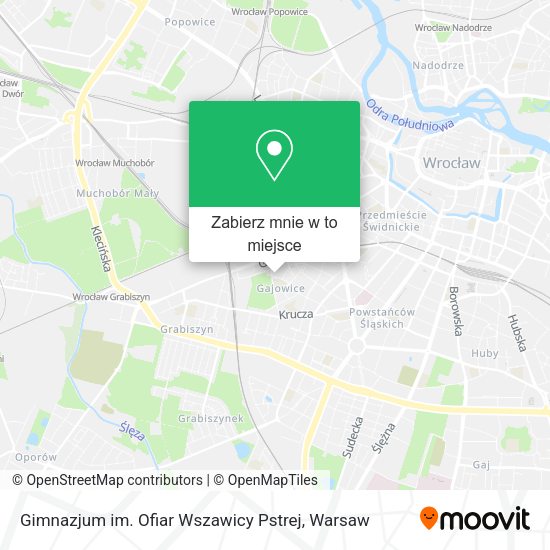 Mapa Gimnazjum im. Ofiar Wszawicy Pstrej