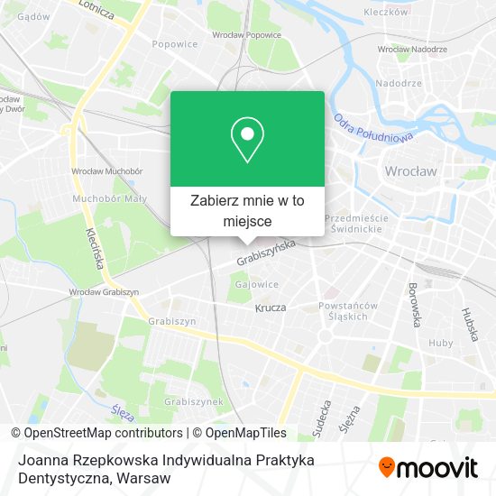 Mapa Joanna Rzepkowska Indywidualna Praktyka Dentystyczna