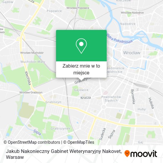 Mapa Jakub Nakonieczny Gabinet Weterynaryjny Nakovet