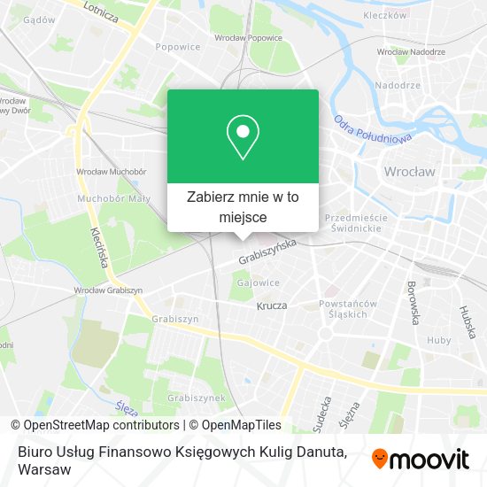 Mapa Biuro Usług Finansowo Księgowych Kulig Danuta