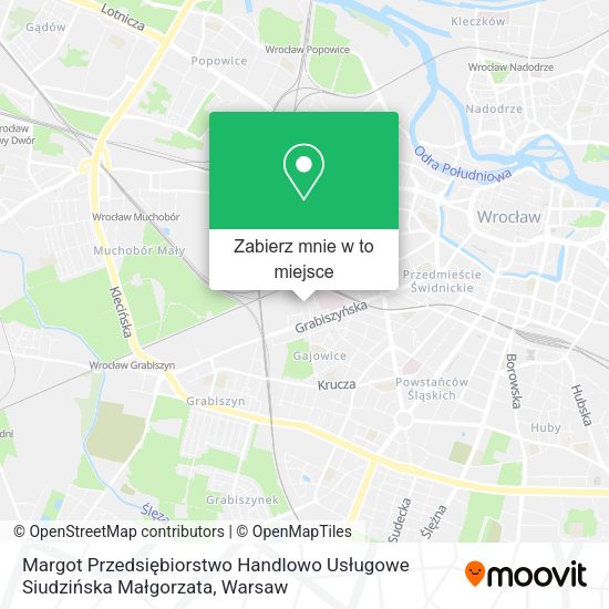 Mapa Margot Przedsiębiorstwo Handlowo Usługowe Siudzińska Małgorzata