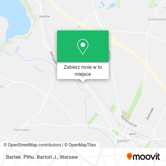 Mapa Bartek. Pthu. Bartoń J.