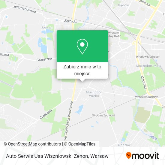 Mapa Auto Serwis Usa Wiszniowski Zenon