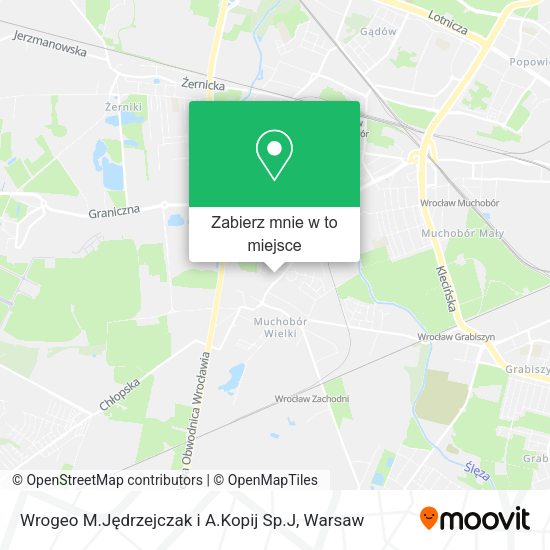 Mapa Wrogeo M.Jędrzejczak i A.Kopij Sp.J