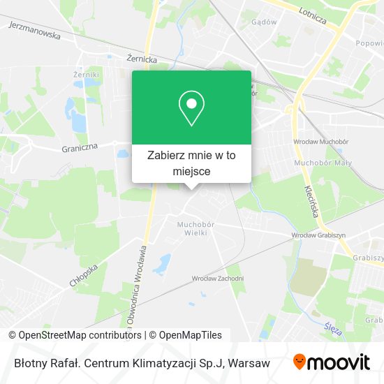 Mapa Błotny Rafał. Centrum Klimatyzacji Sp.J