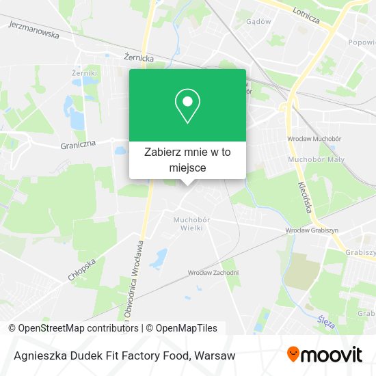 Mapa Agnieszka Dudek Fit Factory Food