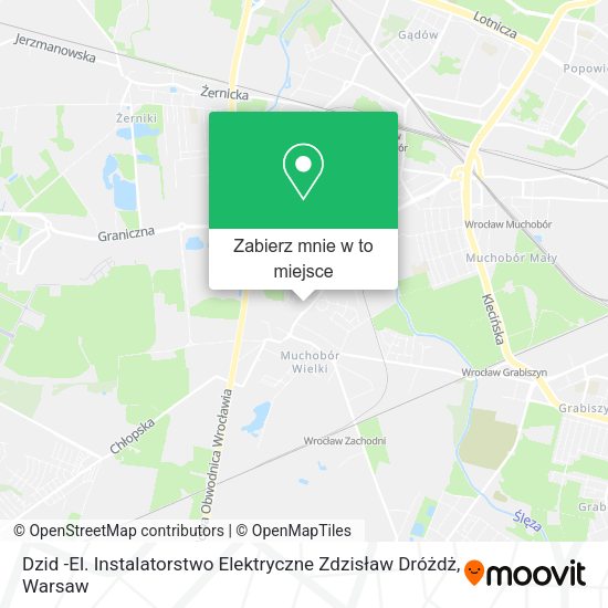 Mapa Dzid -El. Instalatorstwo Elektryczne Zdzisław Dróżdż