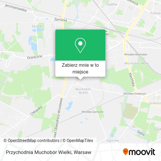 Mapa Przychodnia Muchobór Wielki