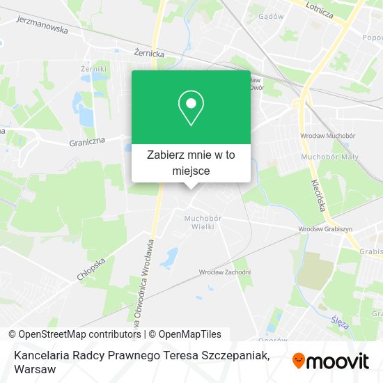 Mapa Kancelaria Radcy Prawnego Teresa Szczepaniak