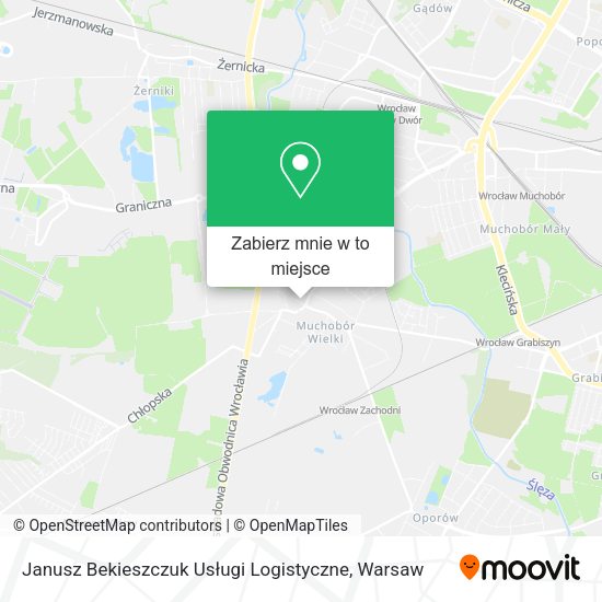 Mapa Janusz Bekieszczuk Usługi Logistyczne