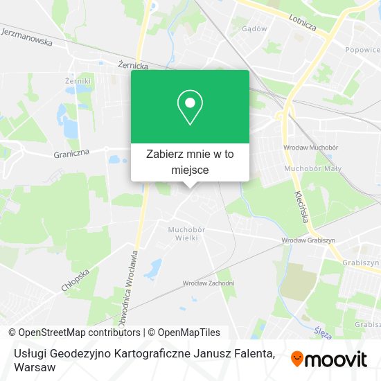 Mapa Usługi Geodezyjno Kartograficzne Janusz Falenta