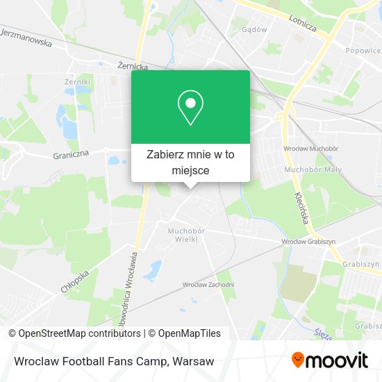 Mapa Wroclaw Football Fans Camp