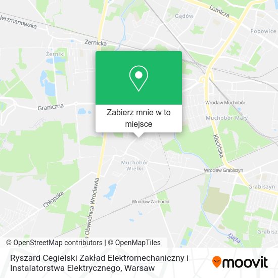 Mapa Ryszard Cegielski Zakład Elektromechaniczny i Instalatorstwa Elektrycznego