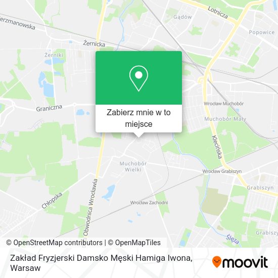 Mapa Zakład Fryzjerski Damsko Męski Hamiga Iwona