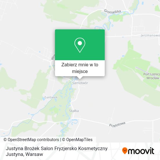 Mapa Justyna Brożek Salon Fryzjersko Kosmetyczny Justyna