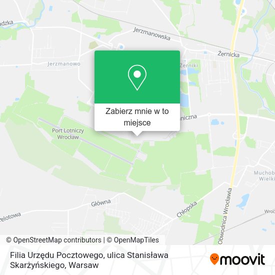 Mapa Filia Urzędu Pocztowego, ulica Stanisława Skarżyńskiego