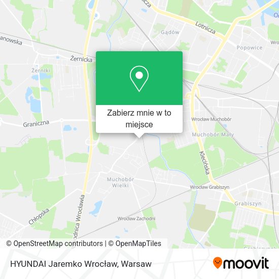 Mapa HYUNDAI Jaremko Wrocław