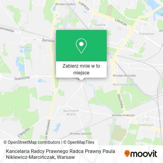 Mapa Kancelaria Radcy Prawnego Radca Prawny Paula Niklewicz-Marcińczak