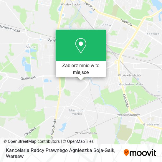 Mapa Kancelaria Radcy Prawnego Agnieszka Soja-Gaik