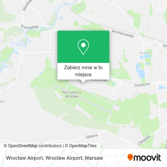 Mapa Wrocław Airport, Wroclaw Airport