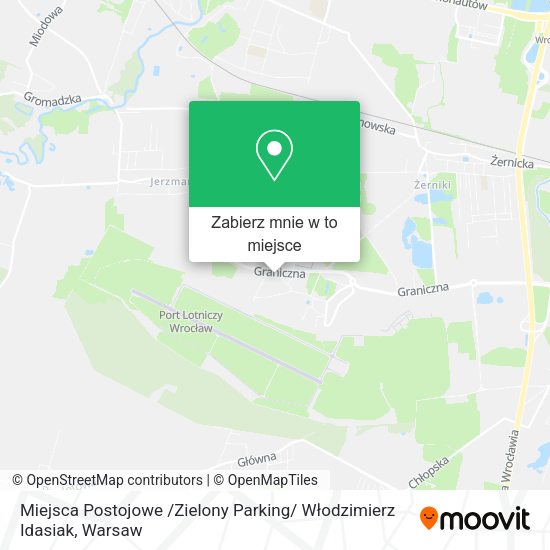 Mapa Miejsca Postojowe /Zielony Parking/ Włodzimierz Idasiak