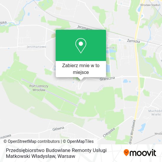 Mapa Przedsiębiorstwo Budowlane Remonty Usługi Matkowski Władysław