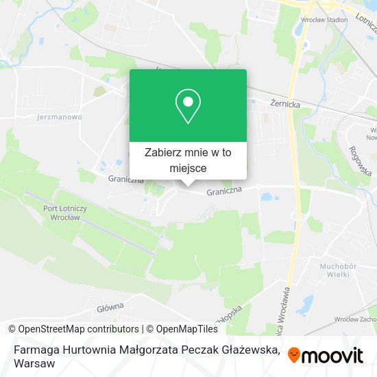 Mapa Farmaga Hurtownia Małgorzata Peczak Głażewska