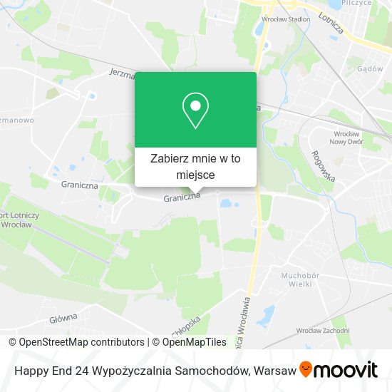 Mapa Happy End 24 Wypożyczalnia Samochodów